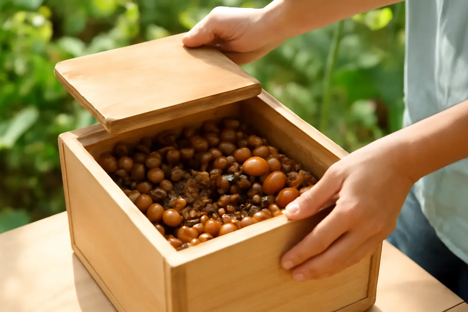 Phấn hoa lên men trong hũ ong dú: vì sao có vị chua